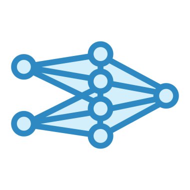 ağ vektörü ince çizgi simgesi