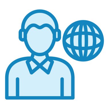 Modern simge vektör illüstrasyonunu yorumla