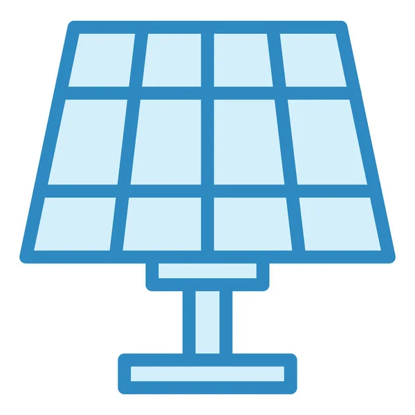 Ikona Panelu Słonecznego Zarys Ilustracji Ikon Wektorów Energii Dla Sieci — Wektor stockowy