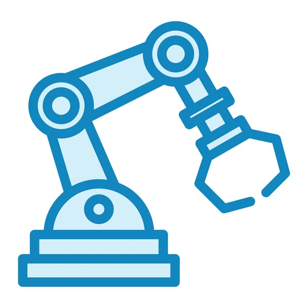 Icono Del Brazo Robótico Contorno Robot Mano Vector Símbolo Ilustración — Vector de stock