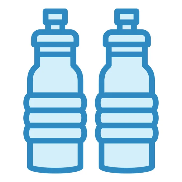 Water Bottles Modern Icon Vector Illustration — Stock Vector