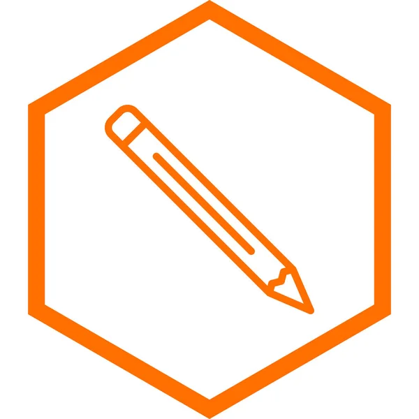 Bleistift Web Icon Vektor Illustration — Stockvektor