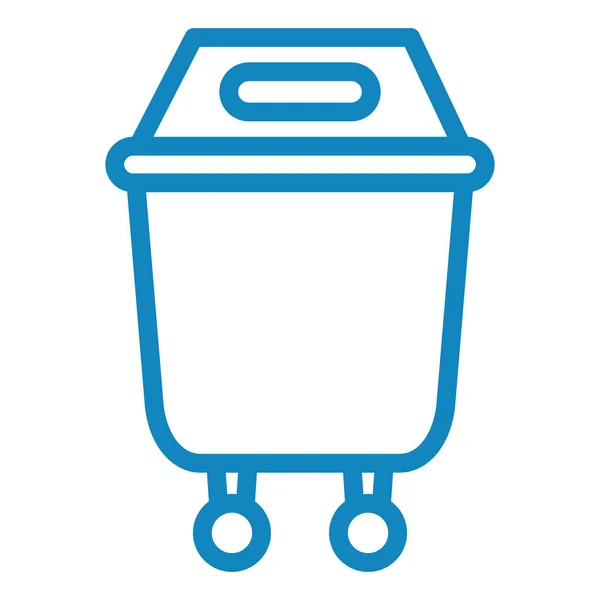 Trash Can Icon Vector Illustration — Stock Vector