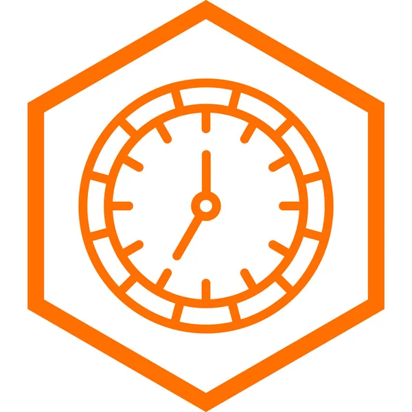 Vector Illustration Clock Icon — Stock Vector