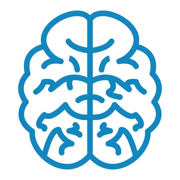 人間の脳のアイコン 白い背景に隔離されたウェブデザインのための医療ベクトルのアイコンをアウトライン — ストックベクタ