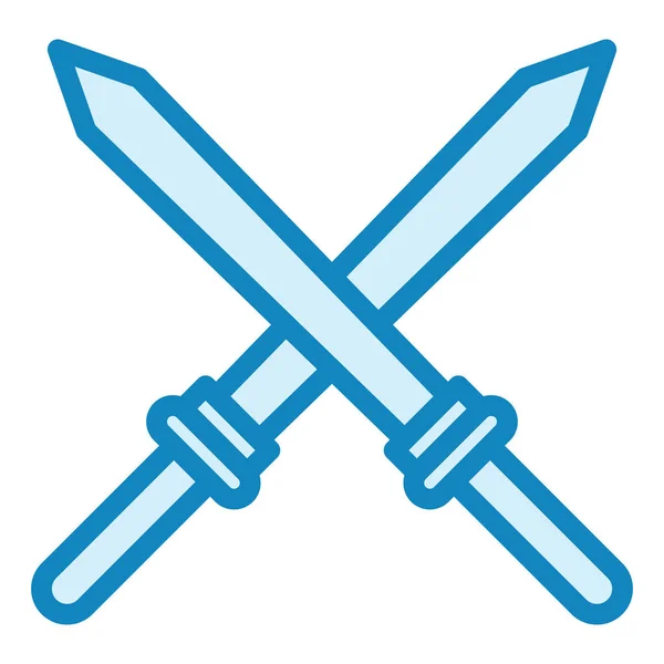 Sword Modern Icon Vector Illustration — стоковый вектор