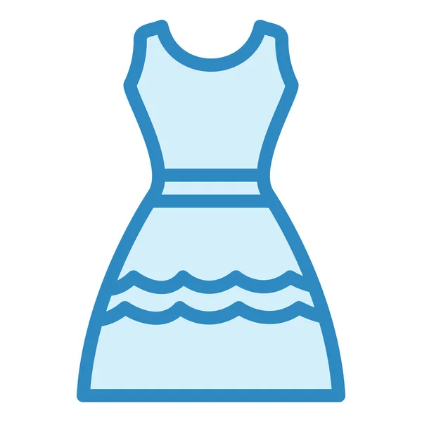 Sukienka Nowoczesny Wektor Ikony Ilustracja — Wektor stockowy