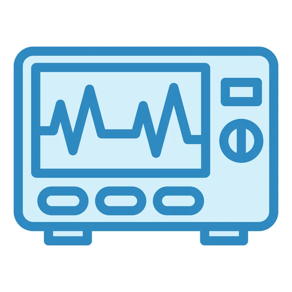 心電図アイコン ベクトル図シンプルなデザイン — ストックベクタ