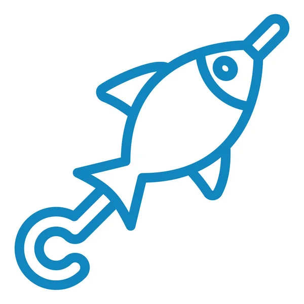 Fische Web Symbol Einfache Illustration — Stockvektor