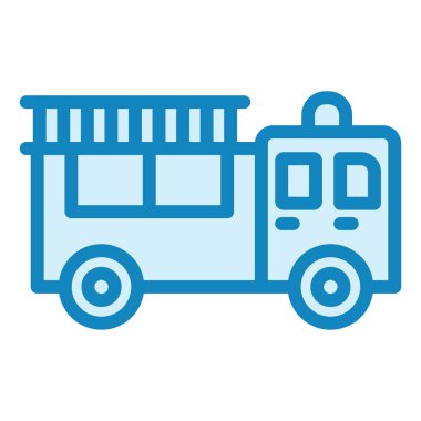 İtfaiye. Web simgesi basit illüstrasyon 