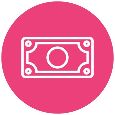 Dolar. Web simgesi basit illüstrasyon