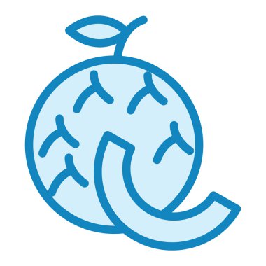 Kavun simgesi vektör illüstrasyonu 