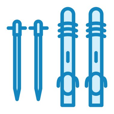 Kayak modern simge vektör illüstrasyonu 