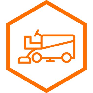 Bir traktör simgesinin illüstrasyonu