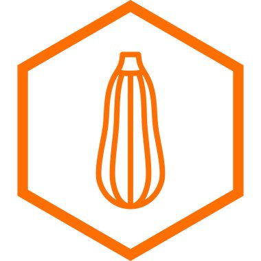 turuncu biber ikonu. vektör illüstrasyonu