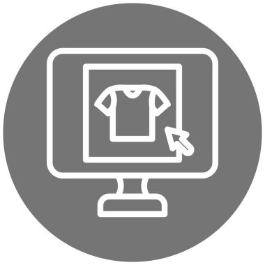 Alışveriş çantası. Basit resimleme