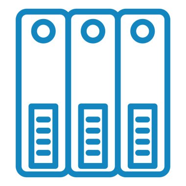 Kütüphane. Web simgesi basit tasarım