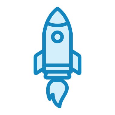 Roket gemisi simgesi vektör illüstrasyonu