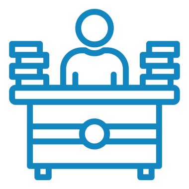 mobilya ikonu vektör illüstrasyonu