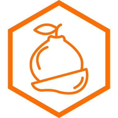 Beyaz arkaplanda portakal suyu simgesi