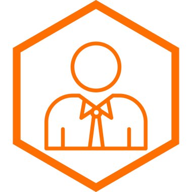 İş adamı simgesinin vektör illüstrasyonu