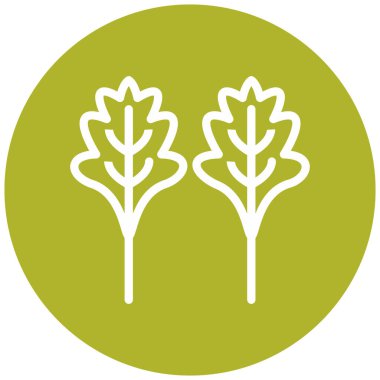 bitki modern ikon vektör illüstrasyonu