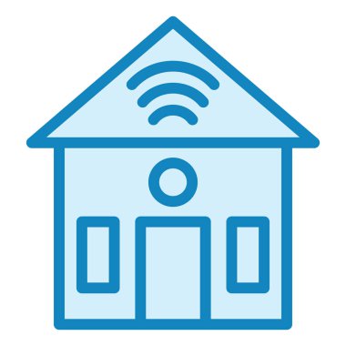 Akıllı ev. Web simgesi basit illüstrasyon 