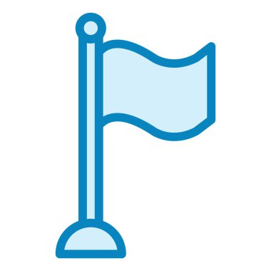 bayrak modern simge vektör illüstrasyonu 