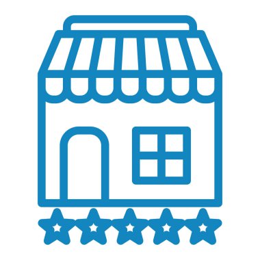 dükkan simgesi vektör illüstrasyonu