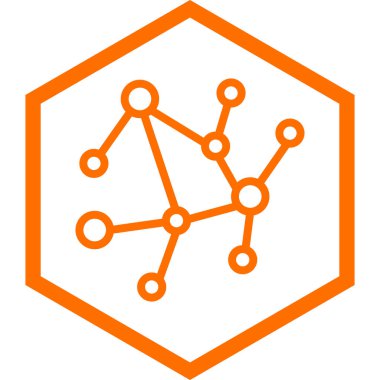 Molekül simgesi vektör illüstrasyonu