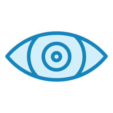 vizyon. Web simgesi basit illüstrasyon