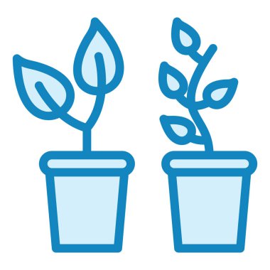 Bitkiler. Web simgesi basit tasarım