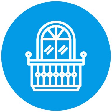 Modern yapı simgesinin vektör illüstrasyonu