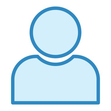 kullanıcı. Web simgesi basit illüstrasyon