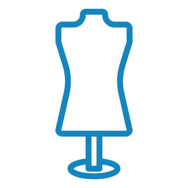 Manken ikonu. Web için kıyafet vektör simgelerinin basit illüstrasyonu