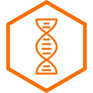 DNA yapı ikonu vektör illüstrasyonu