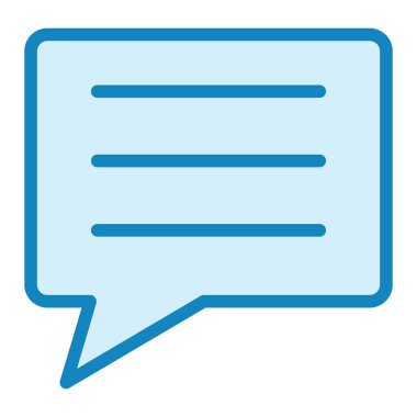 Sohbet mesajı. Web simgesi