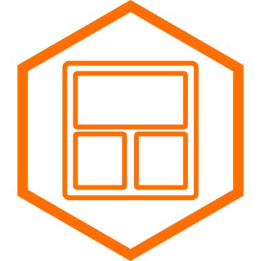 pencere simgesi, vektör illüstrasyonu basit tasarım 