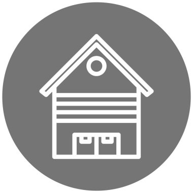 Ev simgesinin vektör illüstrasyonu