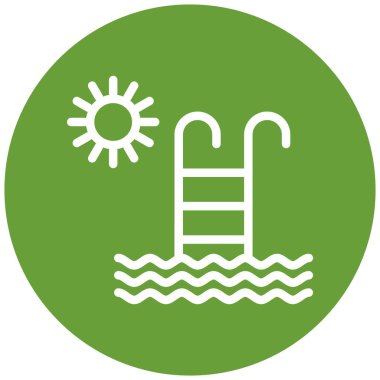 Su. Web simgesi basit illüstrasyon