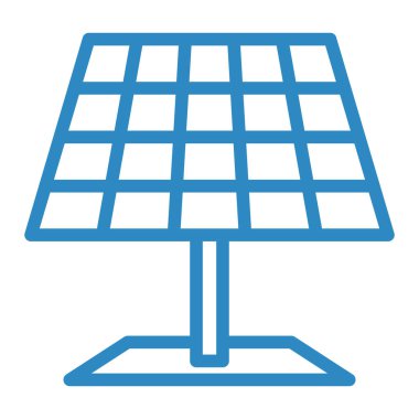 Güneş paneli simgesi. vektör illüstrasyonu