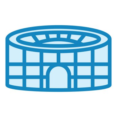 Stadyum. Web simgesi basit illüstrasyon 