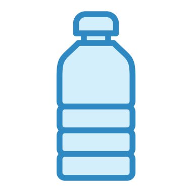 Su şişesi. Web simgesi basit illüstrasyon 