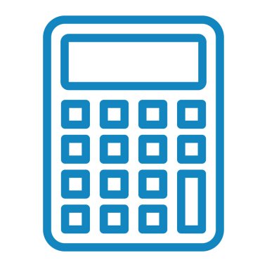 Hesap makinesi. Web simgesi basit illüstrasyon