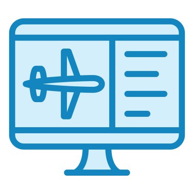 Uçuş Bilgileri. Web simgesi basit illüstrasyon 