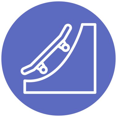 Kaykay. Web simgesi basit illüstrasyon