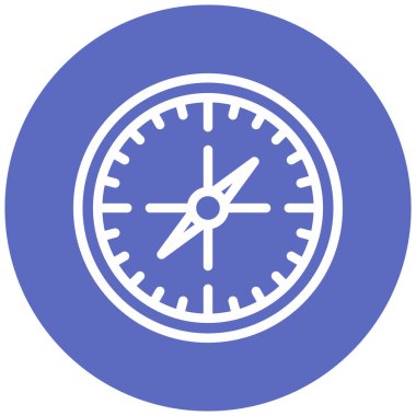 Pusula. Web simgesi basit illüstrasyon
