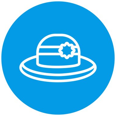 Şapka. Web simgesi basit illüstrasyon