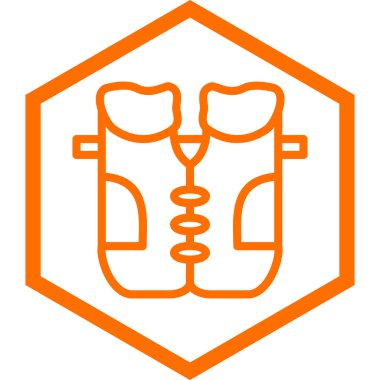 Modern b 'nin vektör illüstrasyonu spor ikonundan yoksun