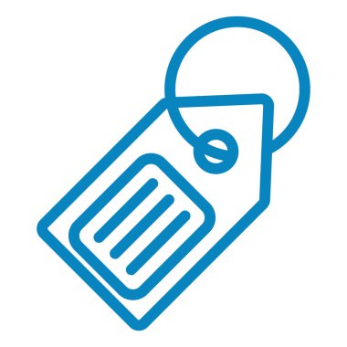 etiket simgesi vektör illüstrasyonu